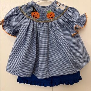 Charming Halloween Smocked Dress for Kids